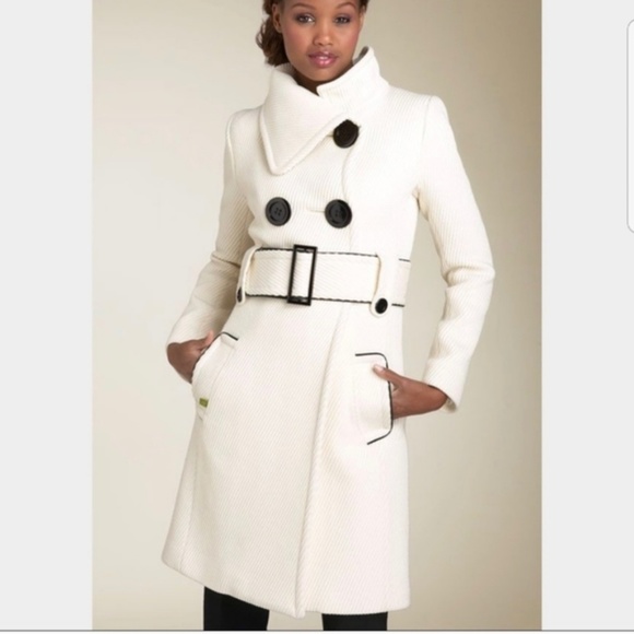 Soia & Kyo Jackets & Blazers - Soia & Kyo Gorgeous Cream Wool Gemma Peacoat